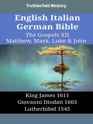 cover image of English Italian German Bible--The Gospels XII--Matthew, Mark, Luke & John